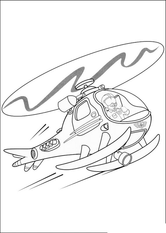ぬりえページ: ヘリコプター (交通機関) #136191 - 無料の印刷可能なぬりえページ