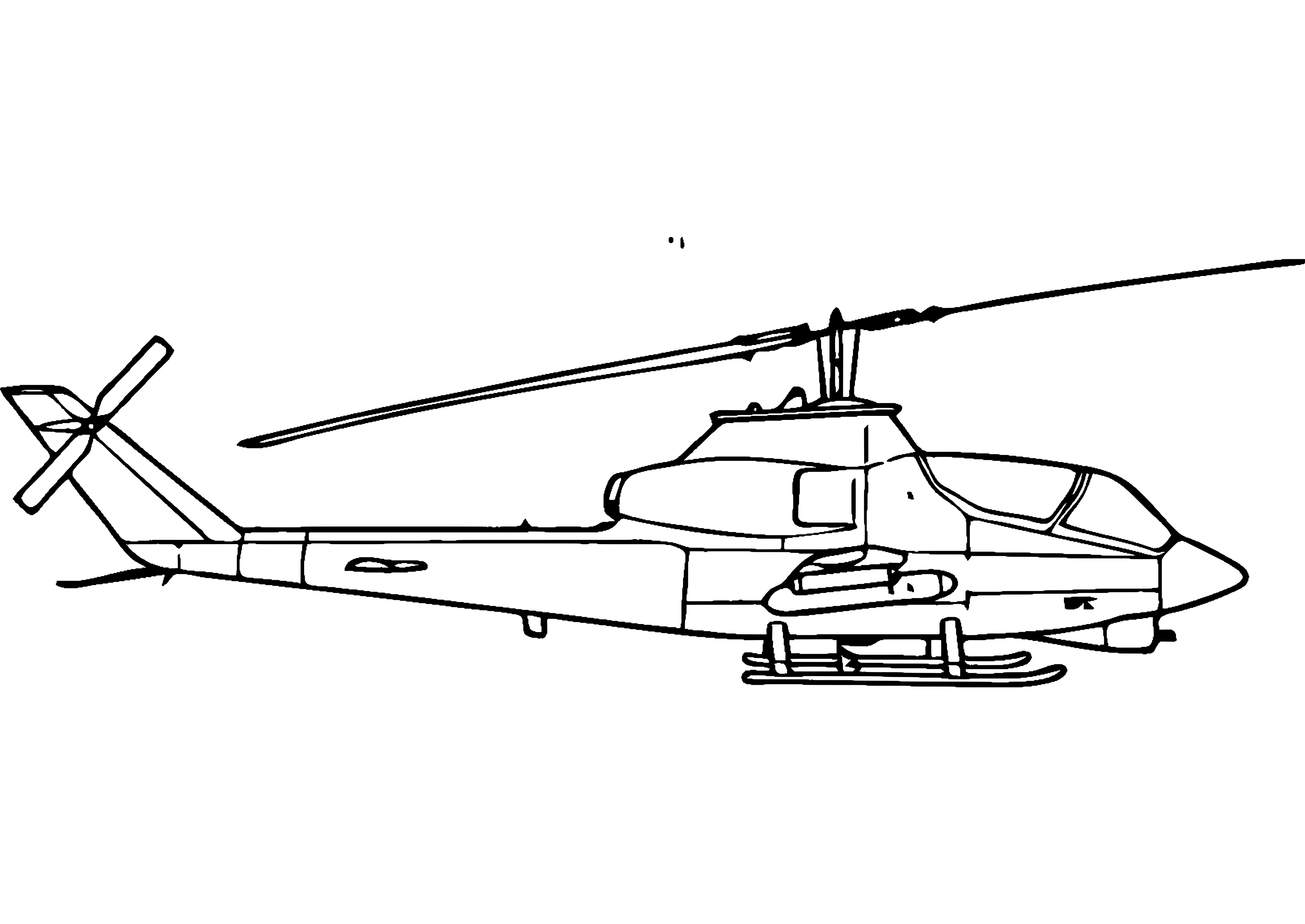 ぬりえページ: ヘリコプター (交通機関) #136212 - 無料の印刷可能なぬりえページ