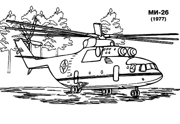 ぬりえページ: ヘリコプター (交通機関) #136229 - 無料の印刷可能なぬりえページ