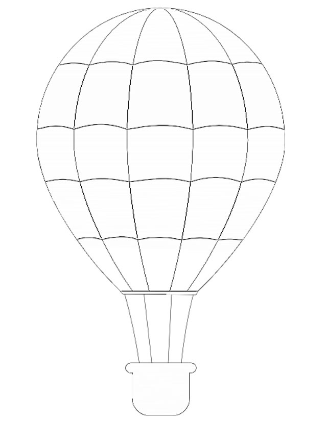 ぬりえページ: 熱気球 (交通機関) #134586 - 無料の印刷可能なぬりえページ
