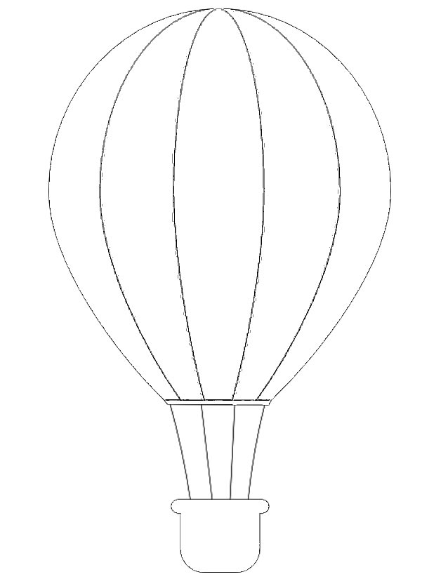 ぬりえページ: 熱気球 (交通機関) #134587 - 無料の印刷可能なぬりえページ
