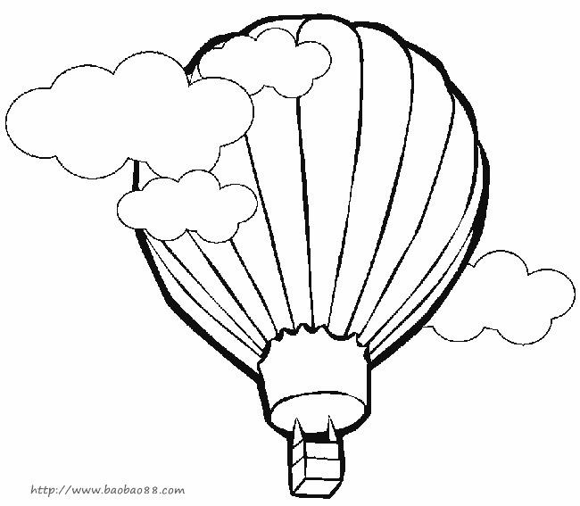 ぬりえページ: 熱気球 (交通機関) #134588 - 無料の印刷可能なぬりえページ