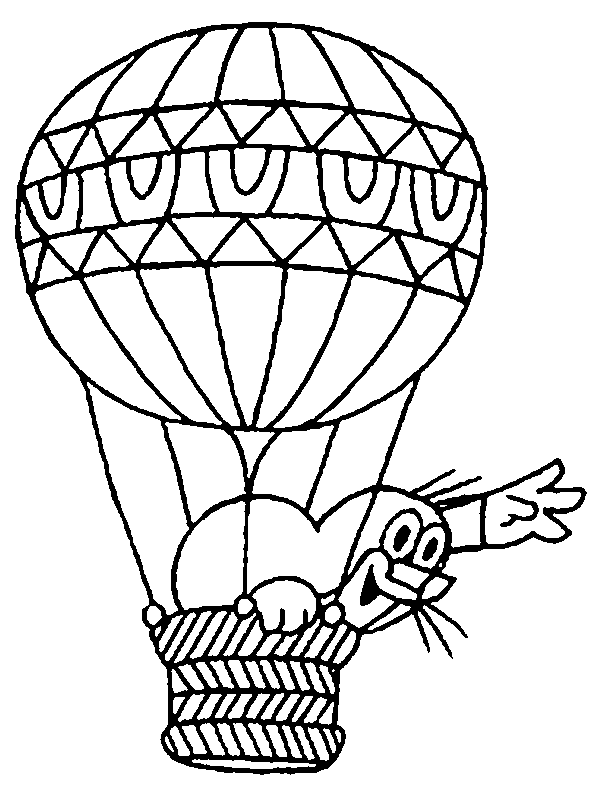 ぬりえページ: 熱気球 (交通機関) #134594 - 無料の印刷可能なぬりえページ
