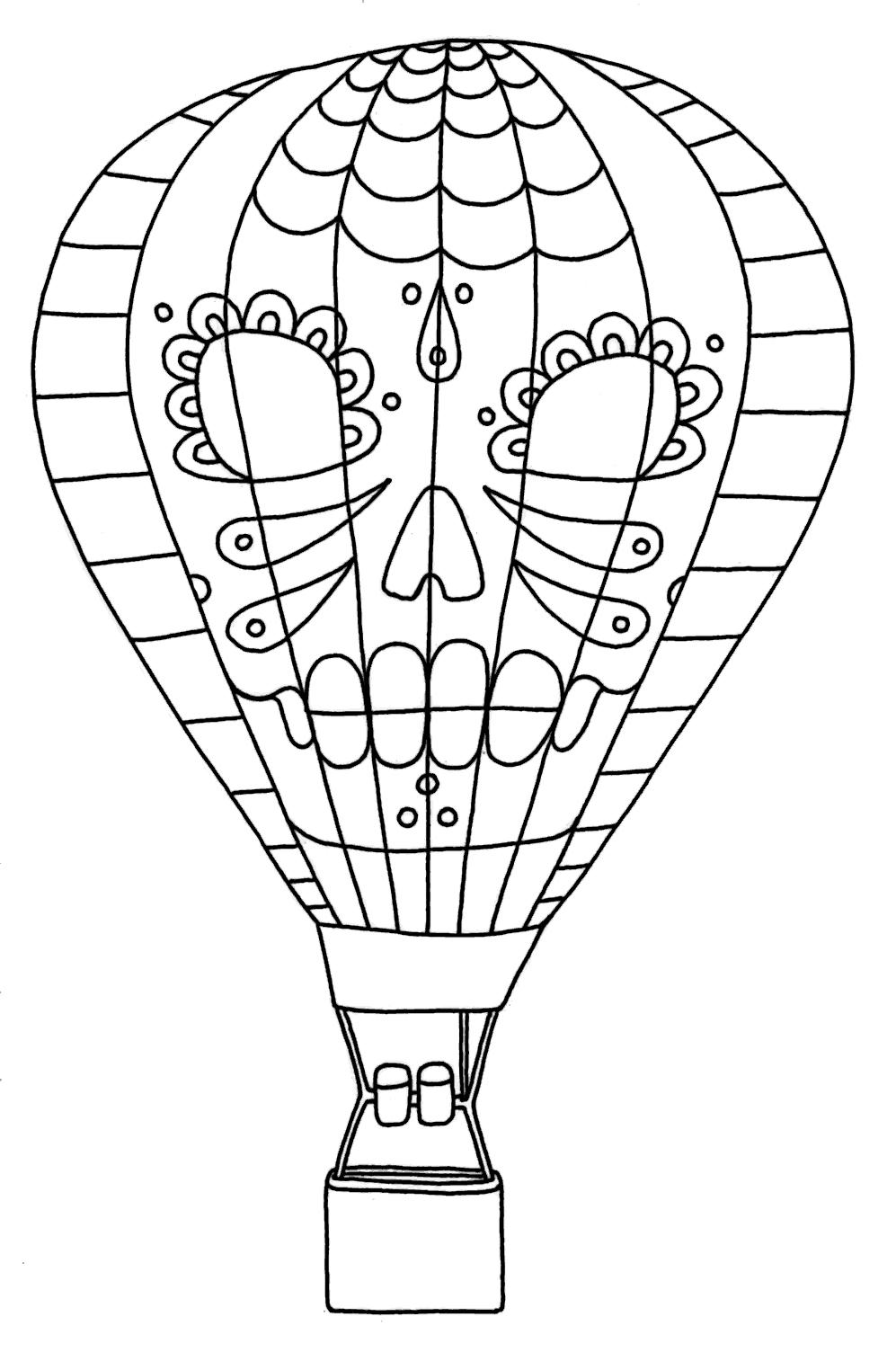 ぬりえページ: 熱気球 (交通機関) #134600 - 無料の印刷可能なぬりえページ