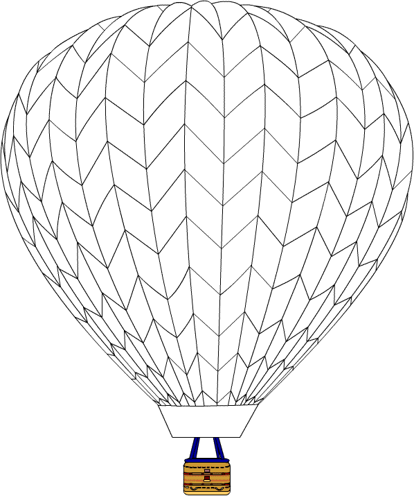 ぬりえページ: 熱気球 (交通機関) #134602 - 無料の印刷可能なぬりえページ