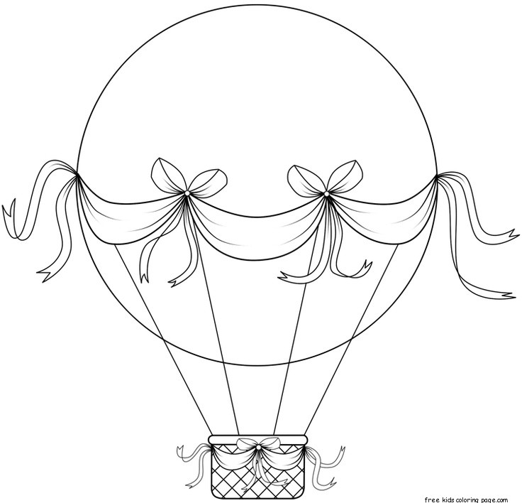 ぬりえページ: 熱気球 (交通機関) #134615 - 無料の印刷可能なぬりえページ