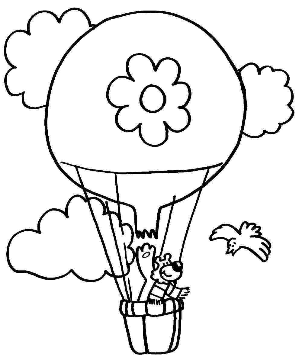 ぬりえページ: 熱気球 (交通機関) #134619 - 無料の印刷可能なぬりえページ