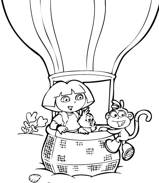 ぬりえページ: 熱気球 (交通機関) #134621 - 無料の印刷可能なぬりえページ