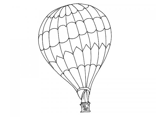ぬりえページ: 熱気球 (交通機関) #134625 - 無料の印刷可能なぬりえページ