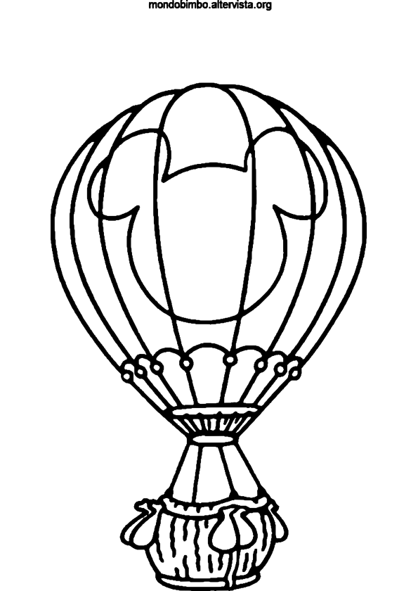 ぬりえページ: 熱気球 (交通機関) #134634 - 無料の印刷可能なぬりえページ