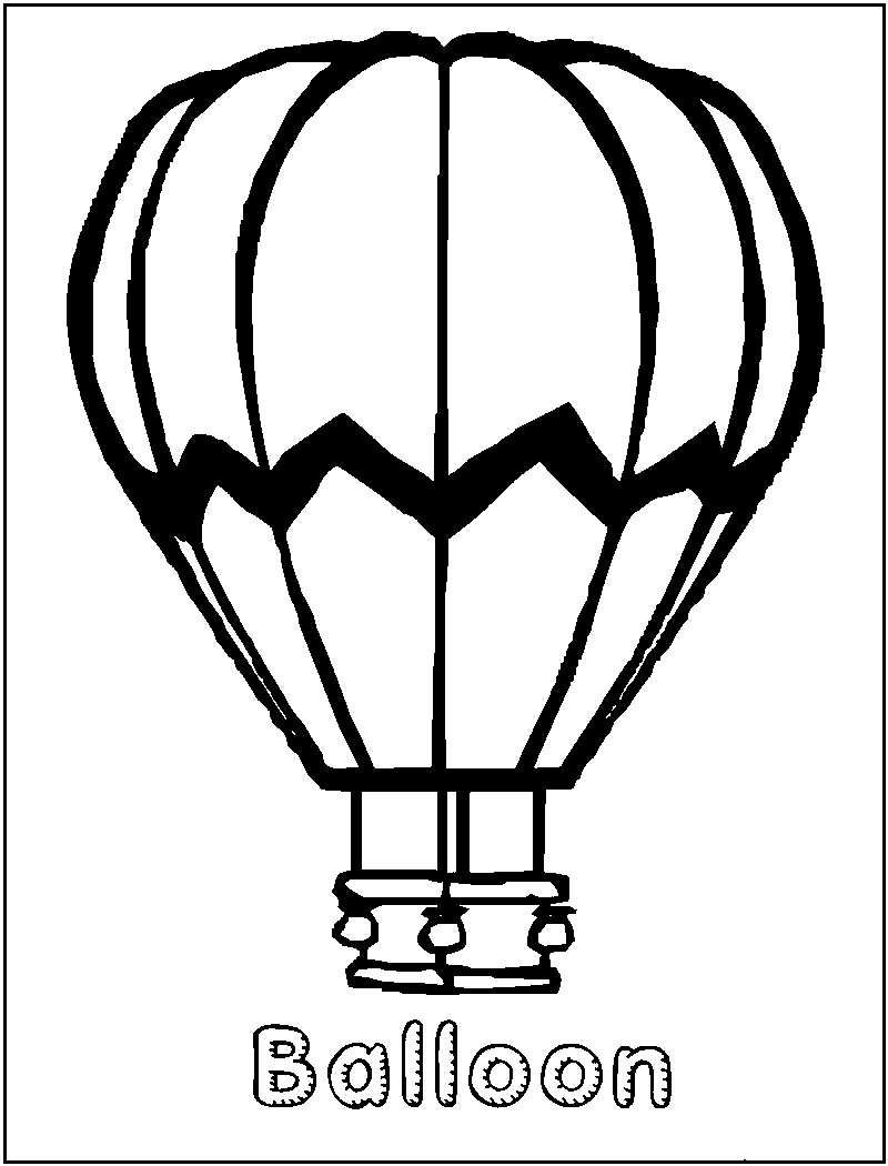 ぬりえページ: 熱気球 (交通機関) #134644 - 無料の印刷可能なぬりえページ