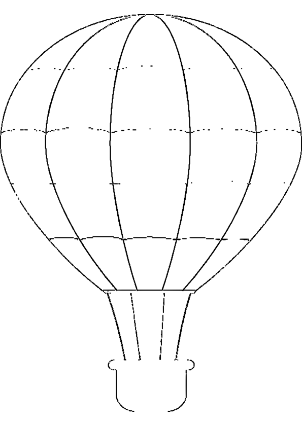 ぬりえページ: 熱気球 (交通機関) #134649 - 無料の印刷可能なぬりえページ