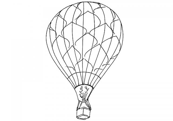 ぬりえページ: 熱気球 (交通機関) #134654 - 無料の印刷可能なぬりえページ