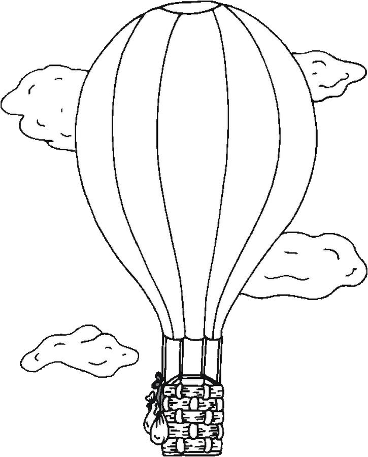 ぬりえページ: 熱気球 (交通機関) #134656 - 無料の印刷可能なぬりえページ