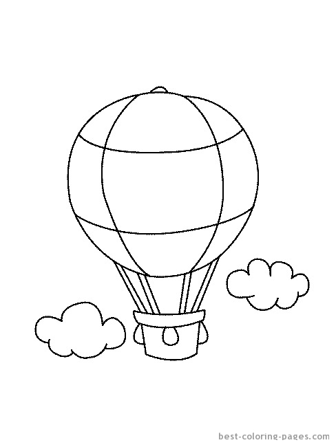 ぬりえページ: 熱気球 (交通機関) #134671 - 無料の印刷可能なぬりえページ