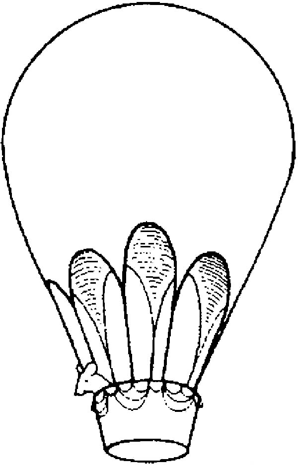 ぬりえページ: 熱気球 (交通機関) #134673 - 無料の印刷可能なぬりえページ