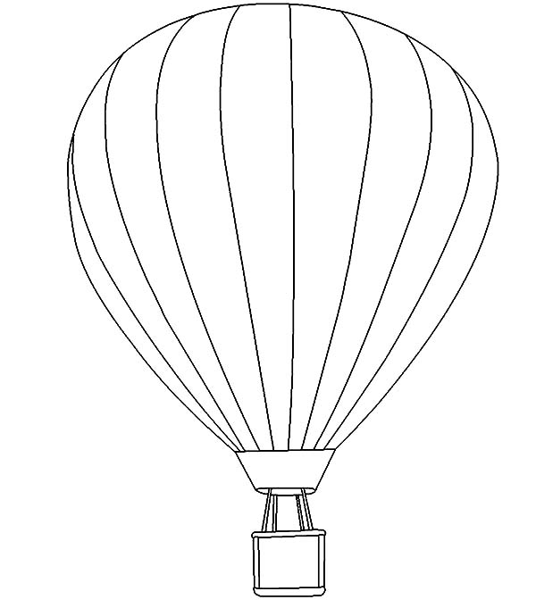 ぬりえページ: 熱気球 (交通機関) #134684 - 無料の印刷可能なぬりえページ