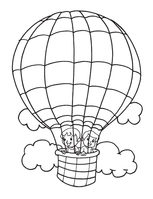 ぬりえページ: 熱気球 (交通機関) #134686 - 無料の印刷可能なぬりえページ