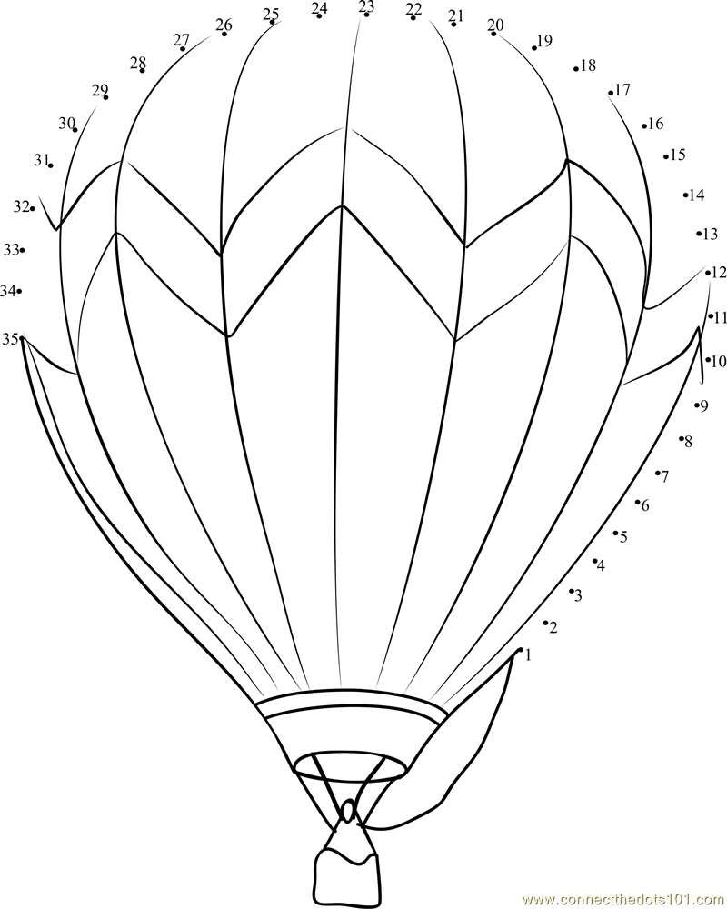 ぬりえページ: 熱気球 (交通機関) #134687 - 無料の印刷可能なぬりえページ