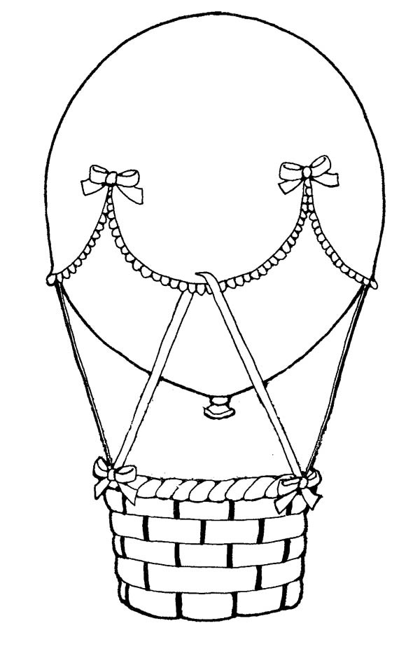 ぬりえページ: 熱気球 (交通機関) #134696 - 無料の印刷可能なぬりえページ