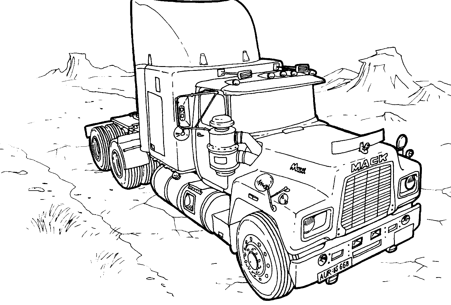 ぬりえページ: モンスタートラック (交通機関) #141292 - 無料の印刷可能なぬりえページ