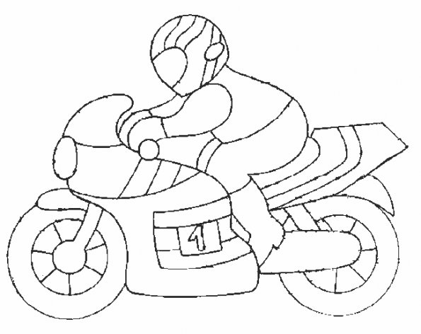 ぬりえページ: バイク (交通機関) #136259 - 無料の印刷可能なぬりえページ