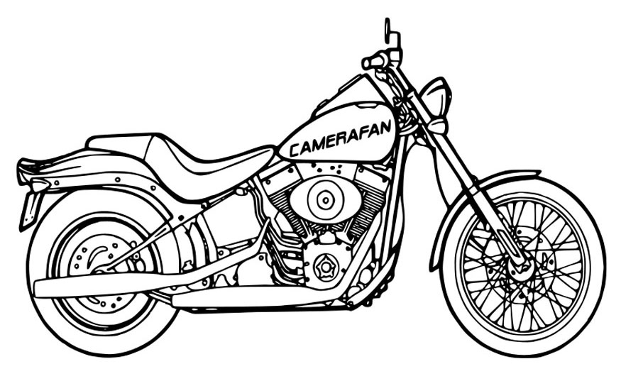 ぬりえページ: バイク (交通機関) #136286 - 無料の印刷可能なぬりえページ