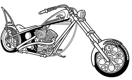 ぬりえページ: バイク (交通機関) #136290 - 無料の印刷可能なぬりえページ