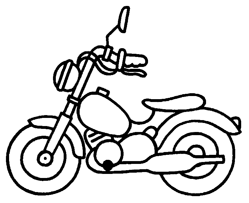 ぬりえページ: バイク (交通機関) #136293 - 無料の印刷可能なぬりえページ
