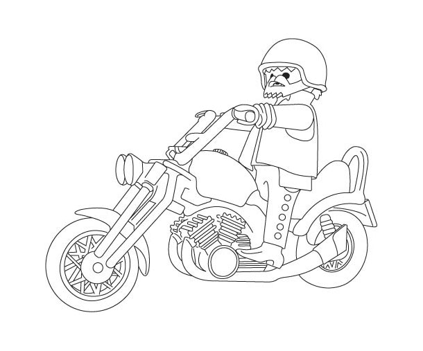 ぬりえページ: バイク (交通機関) #136299 - 無料の印刷可能なぬりえページ