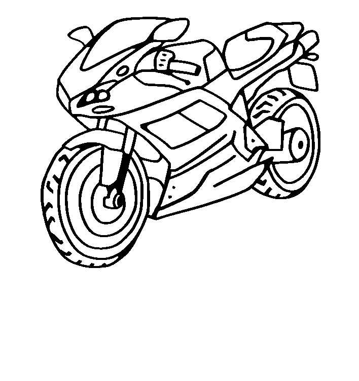 ぬりえページ: バイク (交通機関) #136305 - 無料の印刷可能なぬりえページ