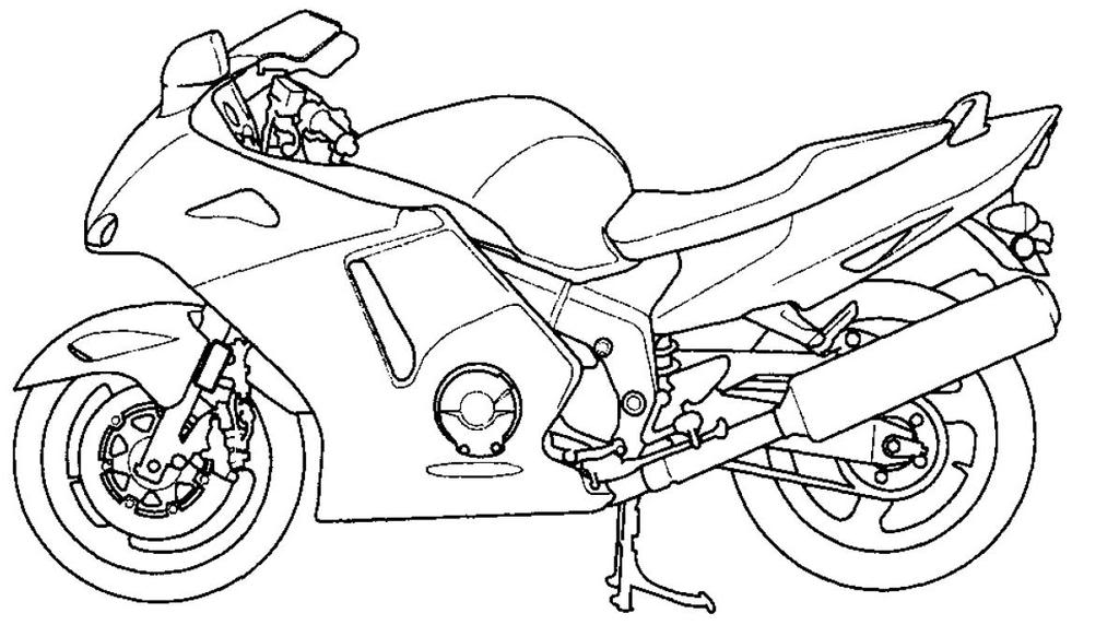 ぬりえページ: バイク (交通機関) #136309 - 無料の印刷可能なぬりえページ