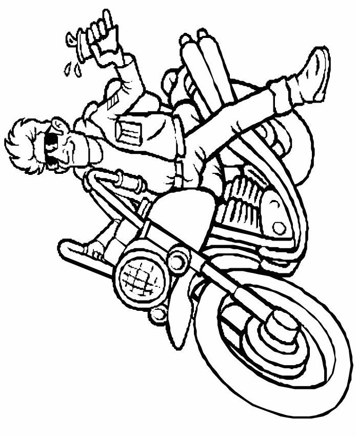 ぬりえページ: バイク (交通機関) #136314 - 無料の印刷可能なぬりえページ