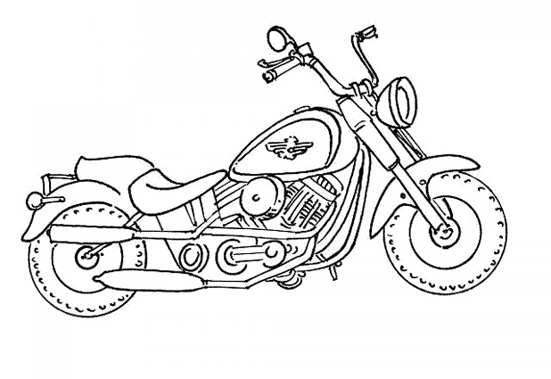 ぬりえページ: バイク (交通機関) #136320 - 無料の印刷可能なぬりえページ