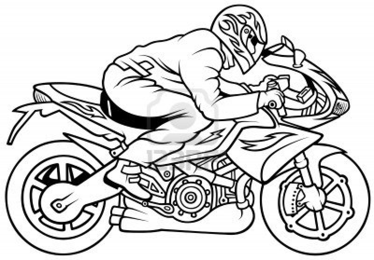 ぬりえページ: バイク (交通機関) #136321 - 無料の印刷可能なぬりえページ