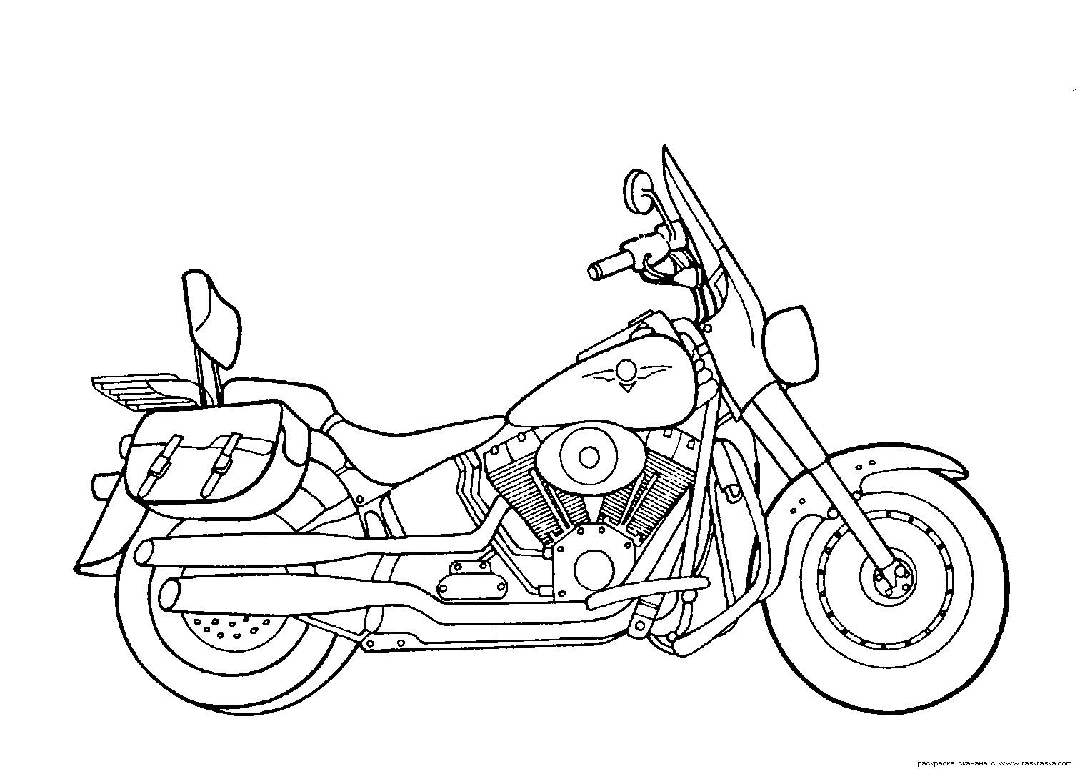 ぬりえページ: バイク (交通機関) #136329 - 無料の印刷可能なぬりえページ