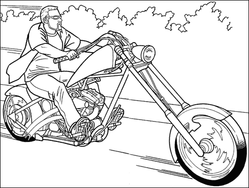 ぬりえページ: バイク (交通機関) #136345 - 無料の印刷可能なぬりえページ