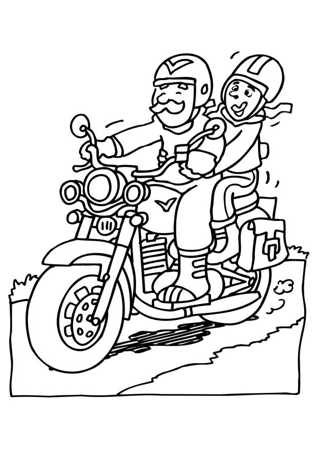 ぬりえページ: バイク (交通機関) #136413 - 無料の印刷可能なぬりえページ