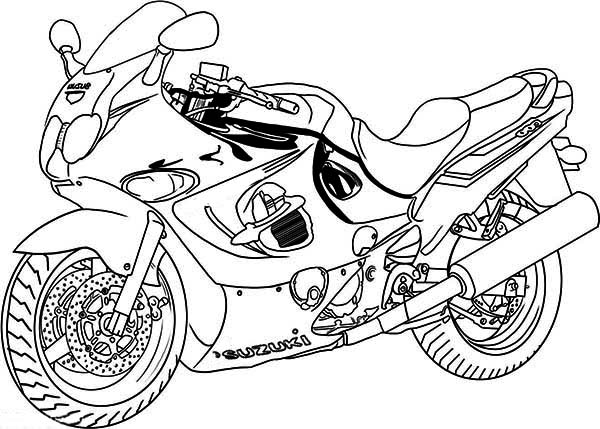 ぬりえページ: バイク (交通機関) #136451 - 無料の印刷可能なぬりえページ