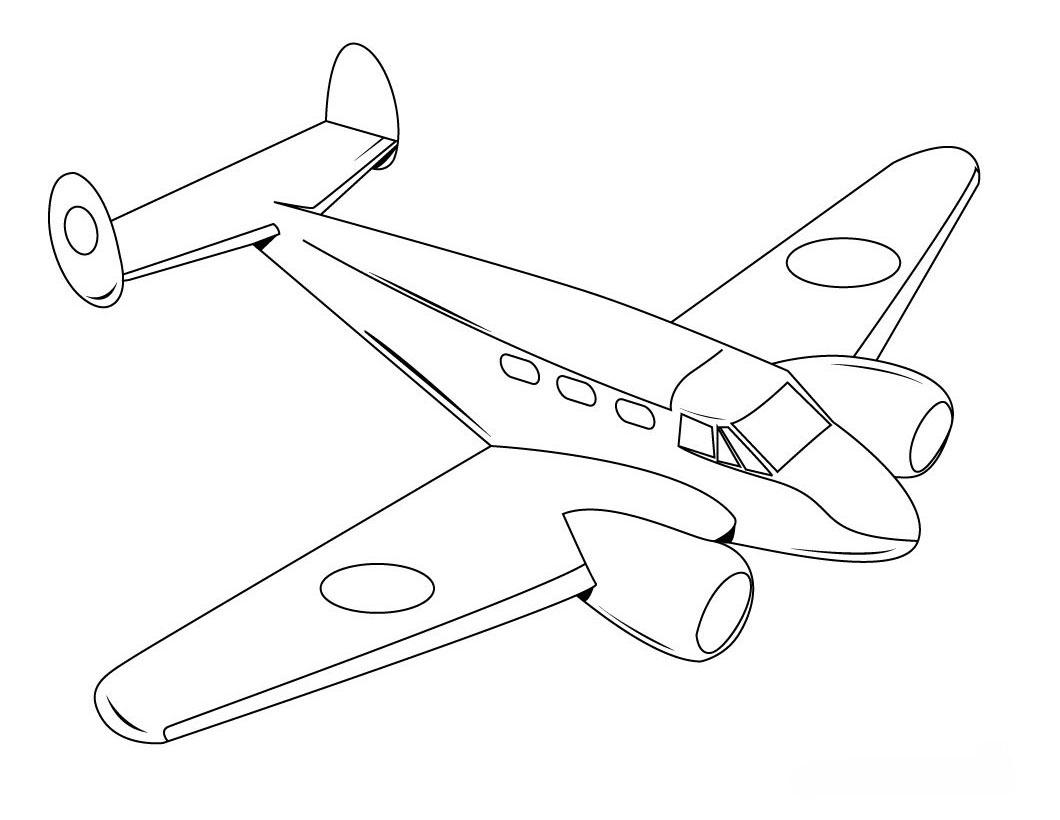 ぬりえページ: 飛行機 (交通機関) #134794 - 無料の印刷可能なぬりえページ