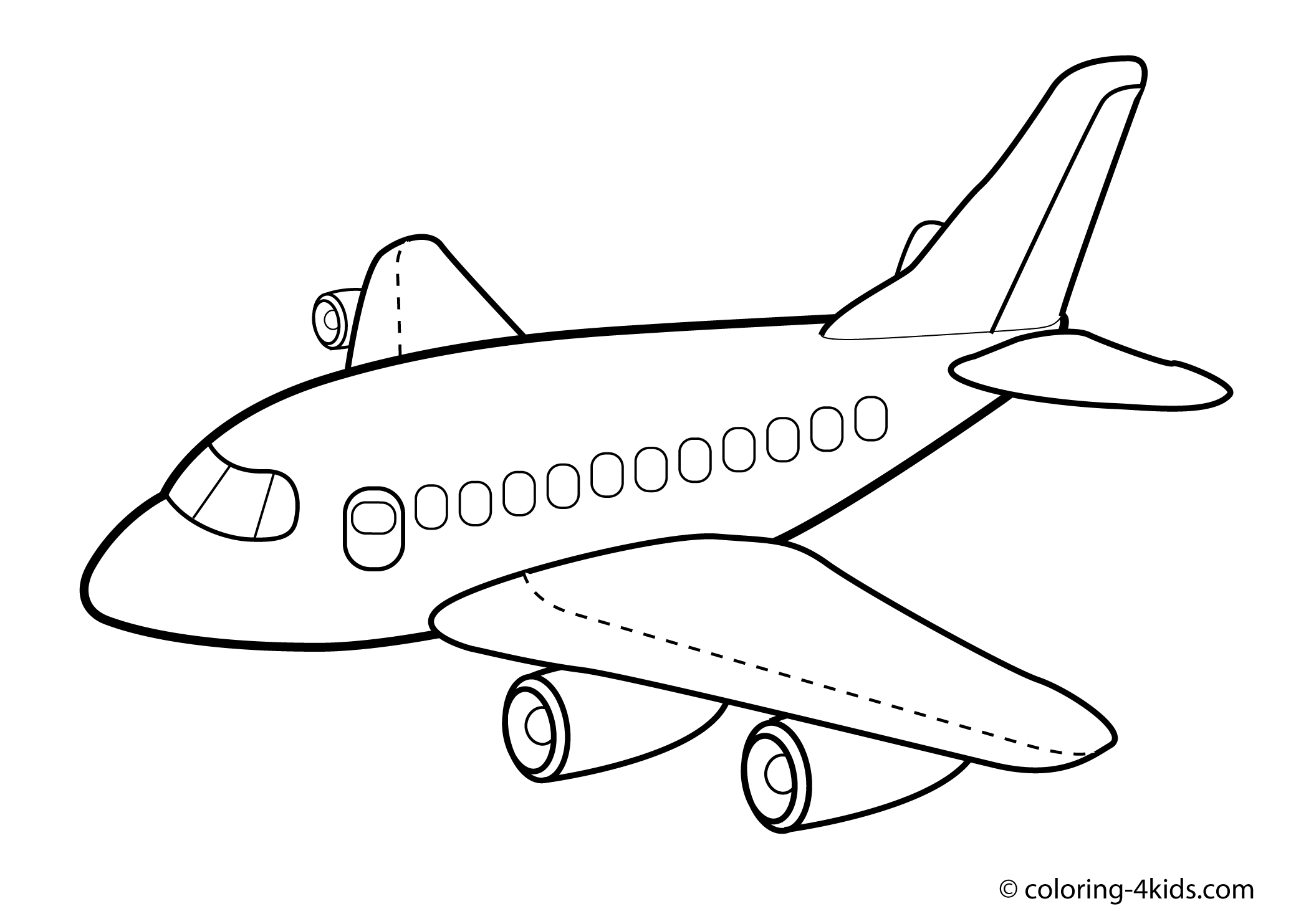 ぬりえページ: 飛行機 (交通機関) #134798 - 無料の印刷可能なぬりえページ