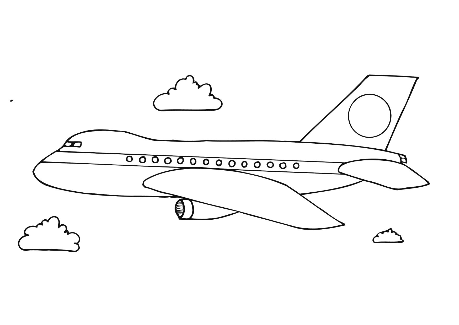 ぬりえページ: 飛行機 (交通機関) #134799 - 無料の印刷可能なぬりえページ