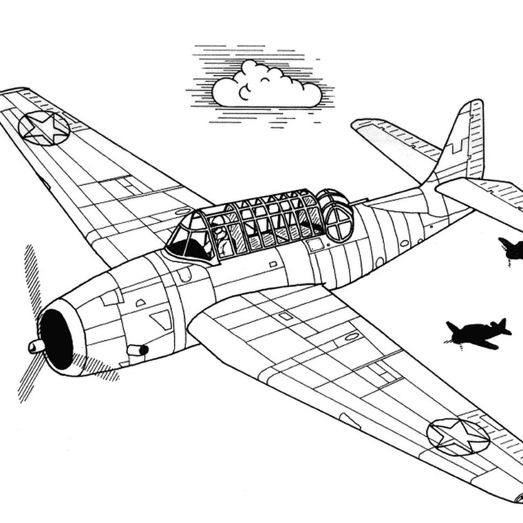 ぬりえページ: 飛行機 (交通機関) #134813 - 無料の印刷可能なぬりえページ