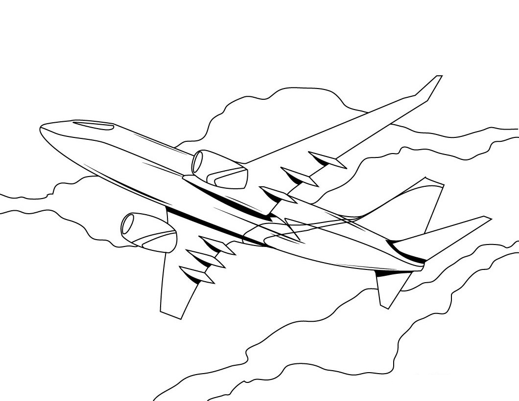 ぬりえページ: 飛行機 (交通機関) #134825 - 無料の印刷可能なぬりえページ