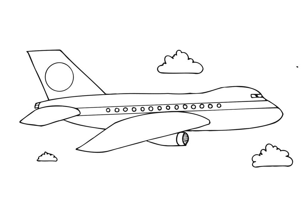 ぬりえページ: 飛行機 (交通機関) #134854 - 無料の印刷可能なぬりえページ