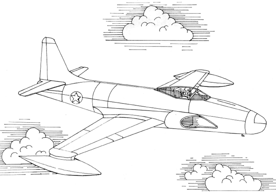 ぬりえページ: 飛行機 (交通機関) #134869 - 無料の印刷可能なぬりえページ