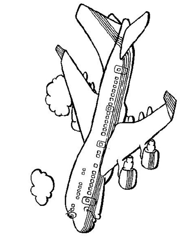 ぬりえページ: 飛行機 (交通機関) #134911 - 無料の印刷可能なぬりえページ