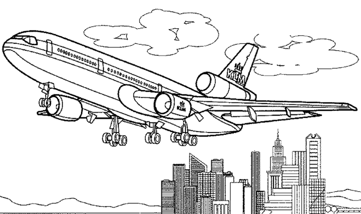 ぬりえページ: 飛行機 (交通機関) #134930 - 無料の印刷可能なぬりえページ
