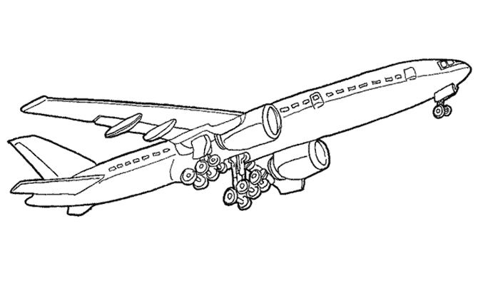 ぬりえページ: 飛行機 (交通機関) #134956 - 無料の印刷可能なぬりえページ