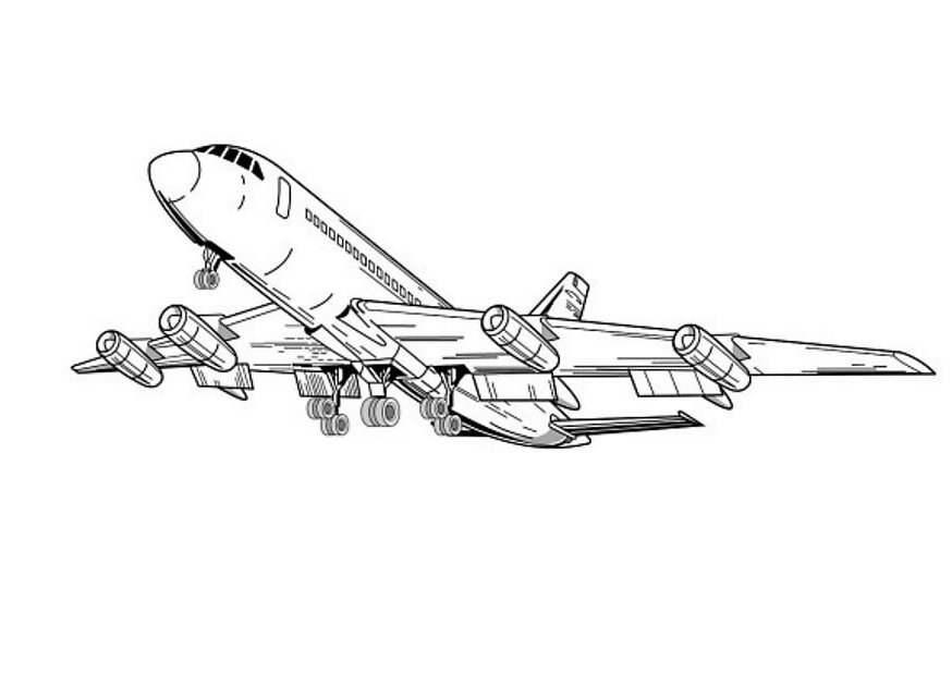 ぬりえページ: 飛行機 (交通機関) #134969 - 無料の印刷可能なぬりえページ